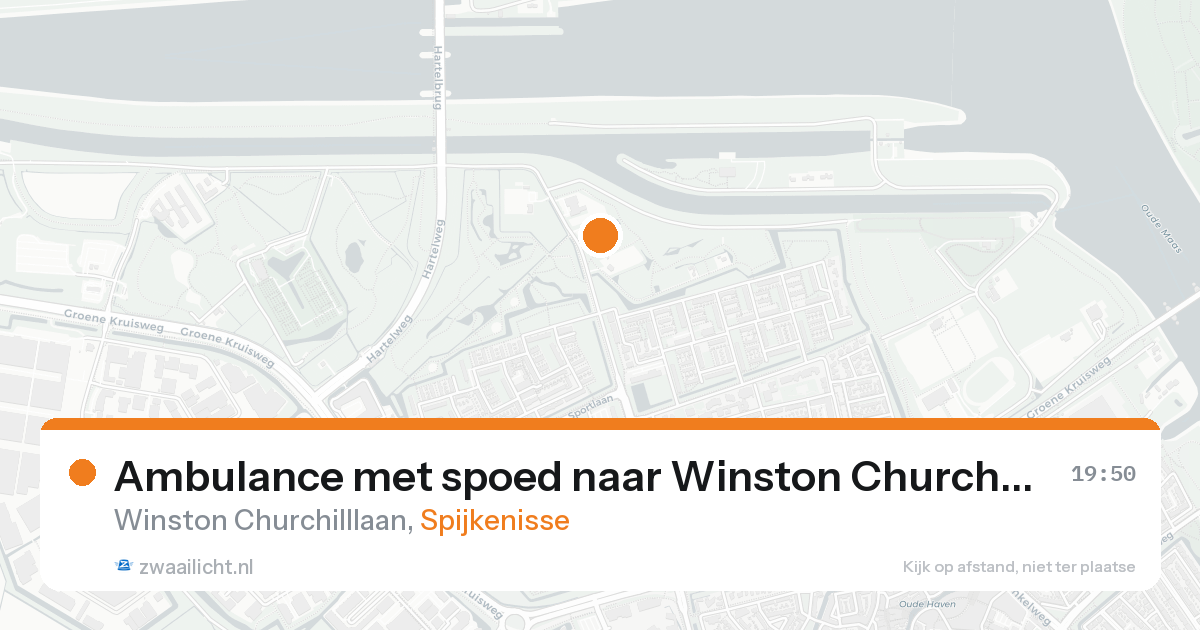 Ambulance met spoed naar Winston Churchilllaan in Spijkenisse — 5 jul 2026