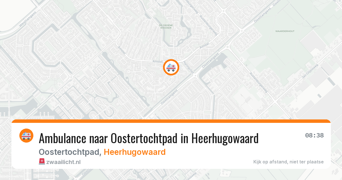 Ambulance naar Oostertochtpad in Heerhugowaard — 26 jun 2026