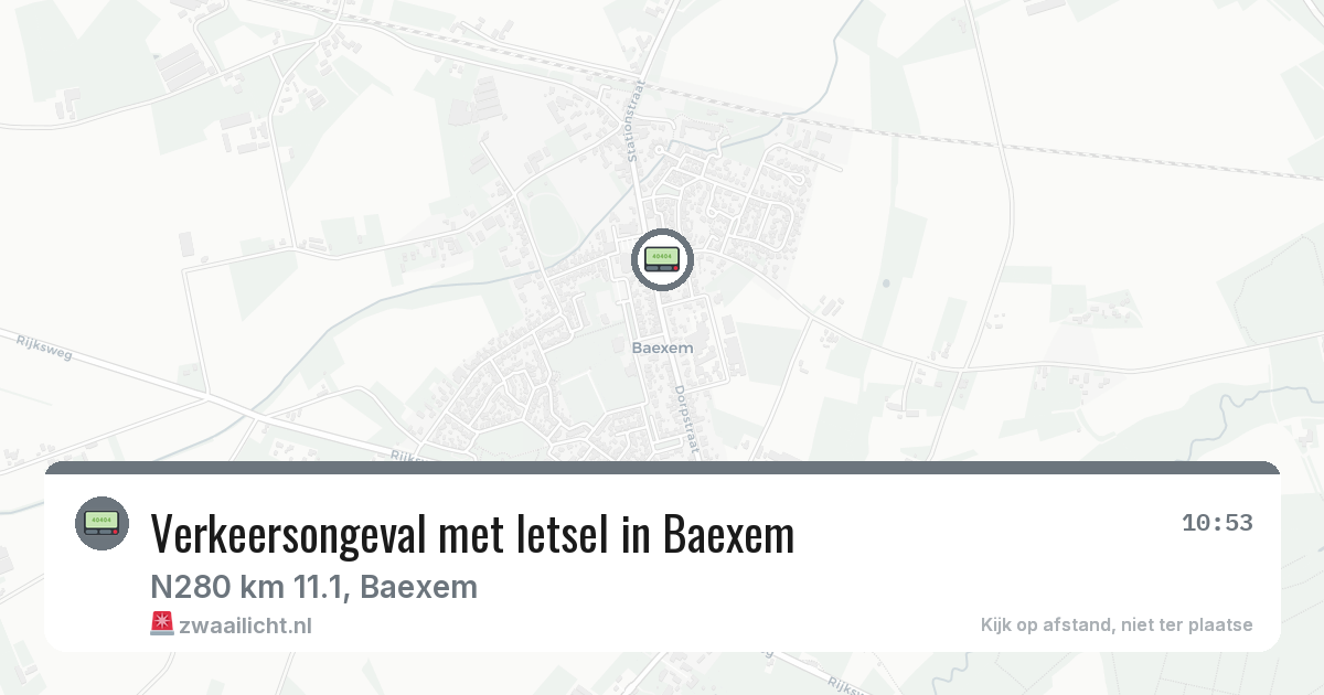 Verkeersongeval met letsel in Baexem — 7 jun 2026