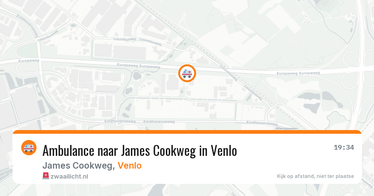 Ambulance naar James Cookweg in Venlo — 5 aug 2026