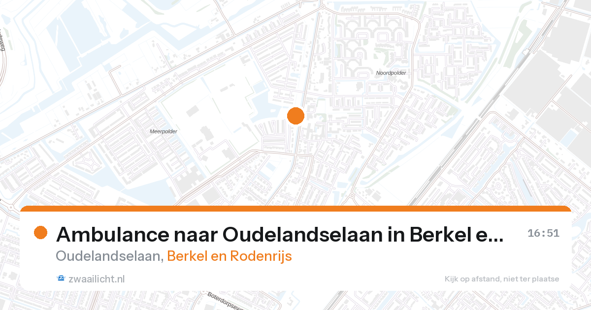 Ambulance naar Oudelandselaan in Berkel en Rodenrijs — 21 jun 2026