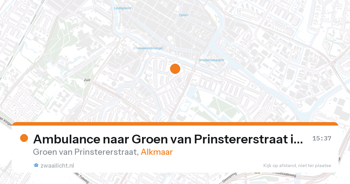 Ambulance naar Groen van Prinstererstraat in Alkmaar — 27 aug 2026