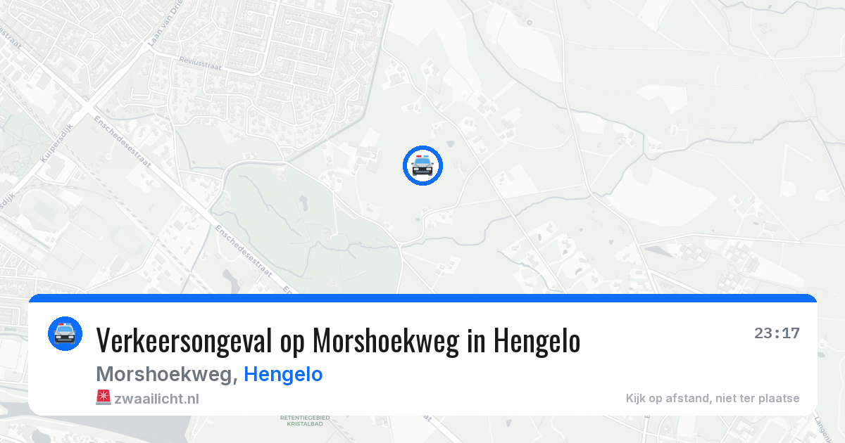 Verkeersongeval op Morshoekweg in Hengelo — 27 apr 2026