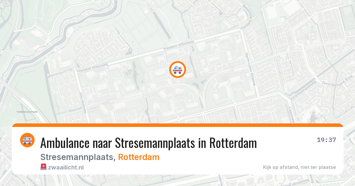 Ambulance naar Stresemannplaats in Rotterdam — 31 jul 2026