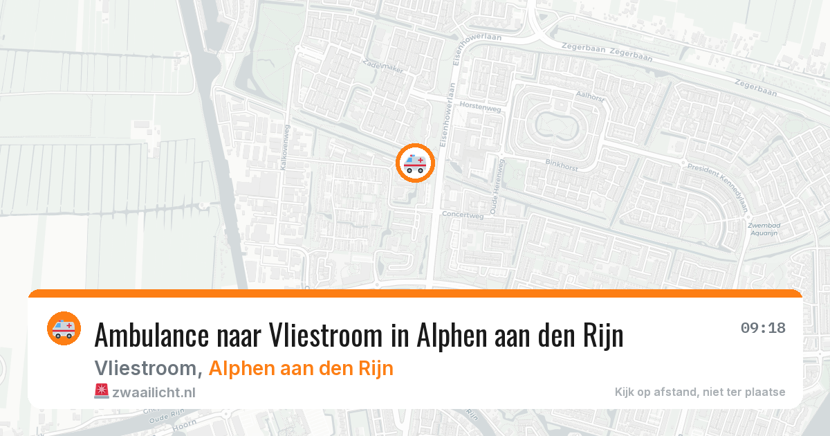 Ambulance naar Vliestroom in Alphen aan den Rijn — 28 jan 2026
