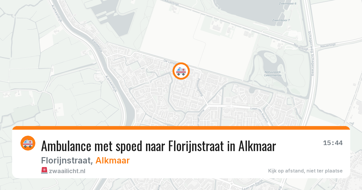 Ambulance met spoed naar Florijnstraat in Alkmaar — 11 jul 2026
