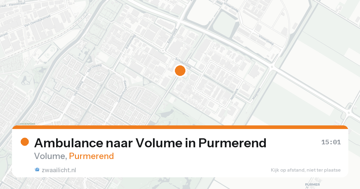 Ambulance naar Volume in Purmerend — 20 mei 2026