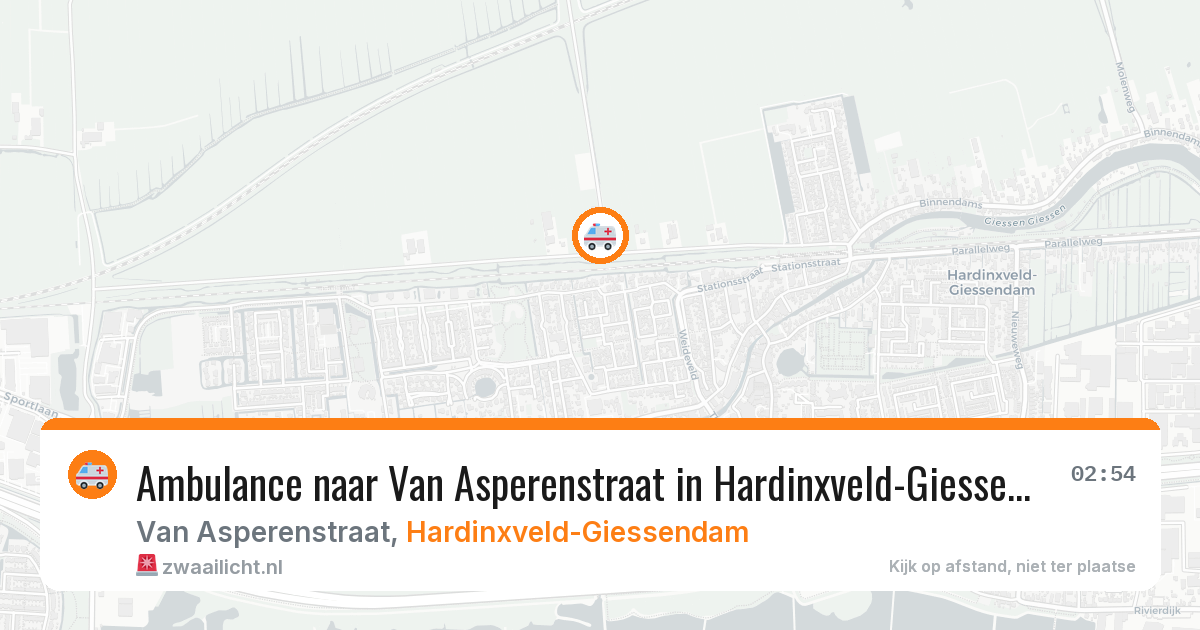 Ambulance naar Van Asperenstraat in Hardinxveld-Giessendam — 14 feb 2026