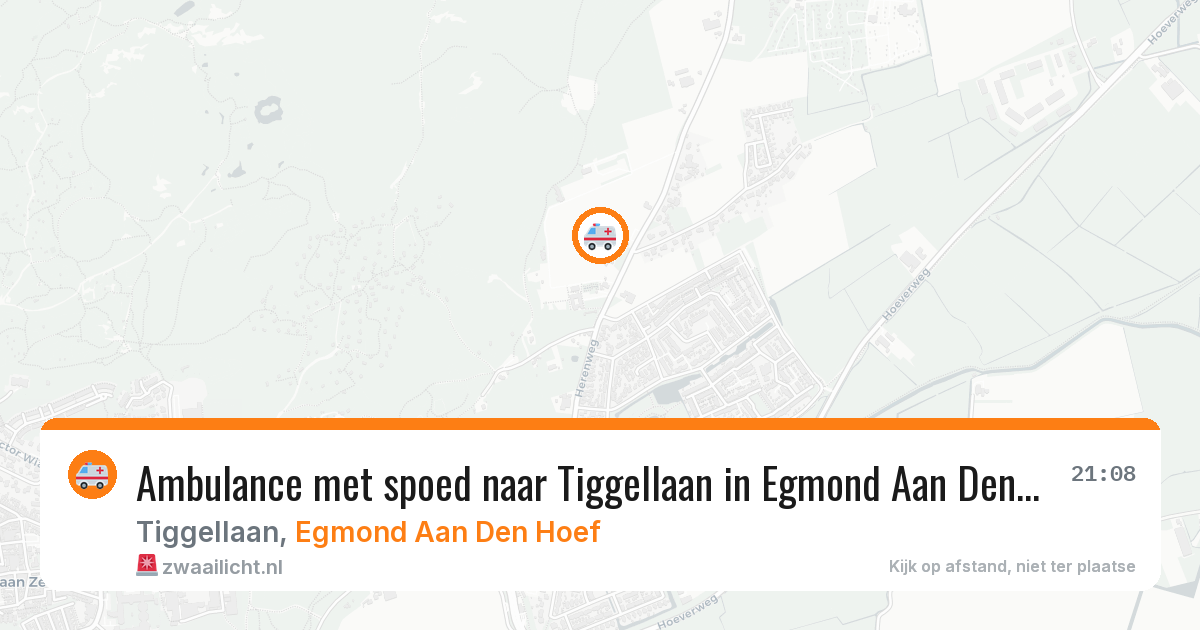 Ambulance met spoed naar Tiggellaan in Egmond Aan Den Hoef — 9 apr 2026