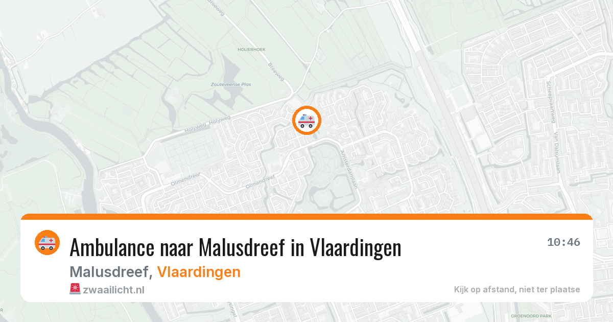 Ambulance naar Malusdreef in Vlaardingen — 14 mei 2026