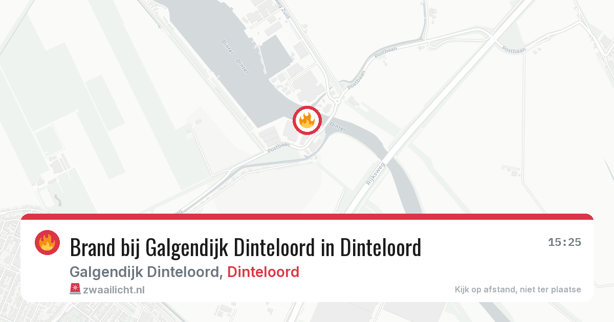 Brand bij Galgendijk Dinteloord in Dinteloord — 27 mei 2026
