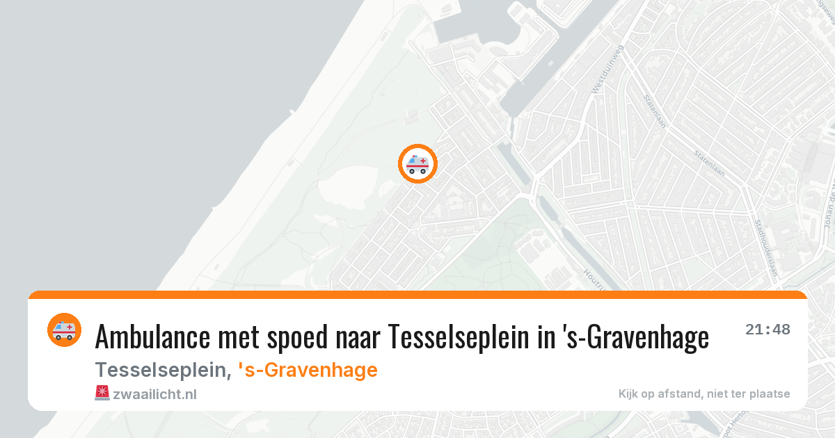 Ambulance met spoed naar Tesselseplein in 's-Gravenhage — 21 jan 2026