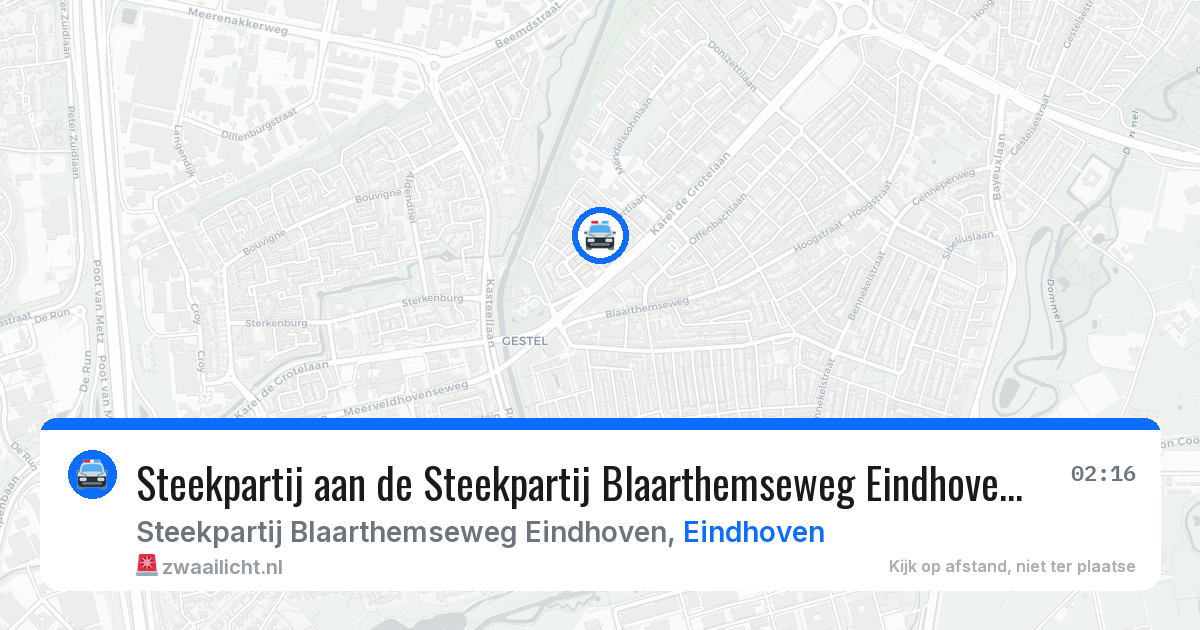 Steekpartij aan de Steekpartij Blaarthemseweg Eindhoven in Eindhoven — 17 jan 2026