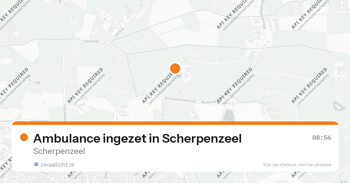 Ambulance ingezet in Scherpenzeel — 25 aug 2026