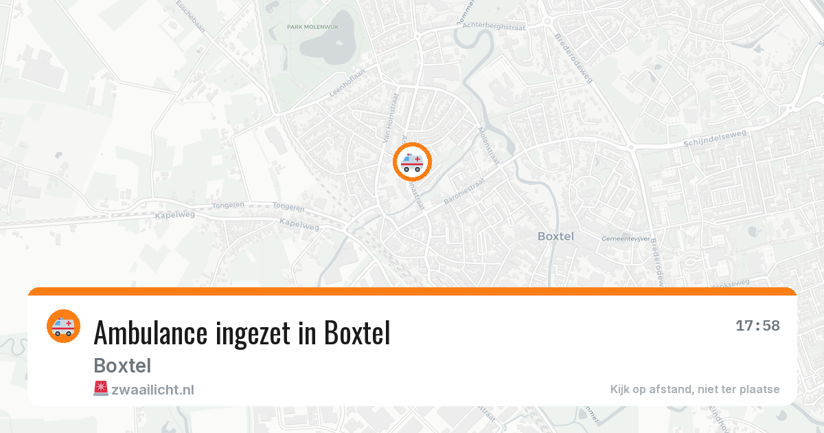 Ambulance ingezet in Boxtel — 29 jun 2026