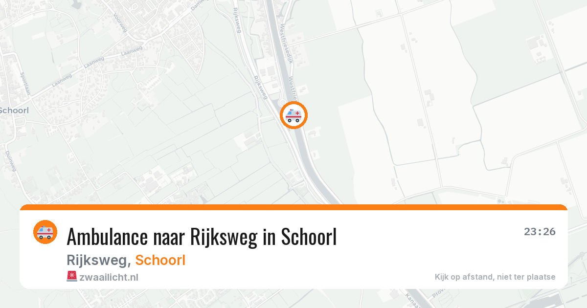 Ambulance naar Rijksweg in Schoorl — 28 jan 2026