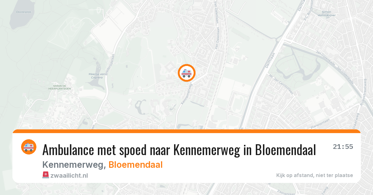 Ambulance met spoed naar Kennemerweg in Bloemendaal — 17 jan 2026
