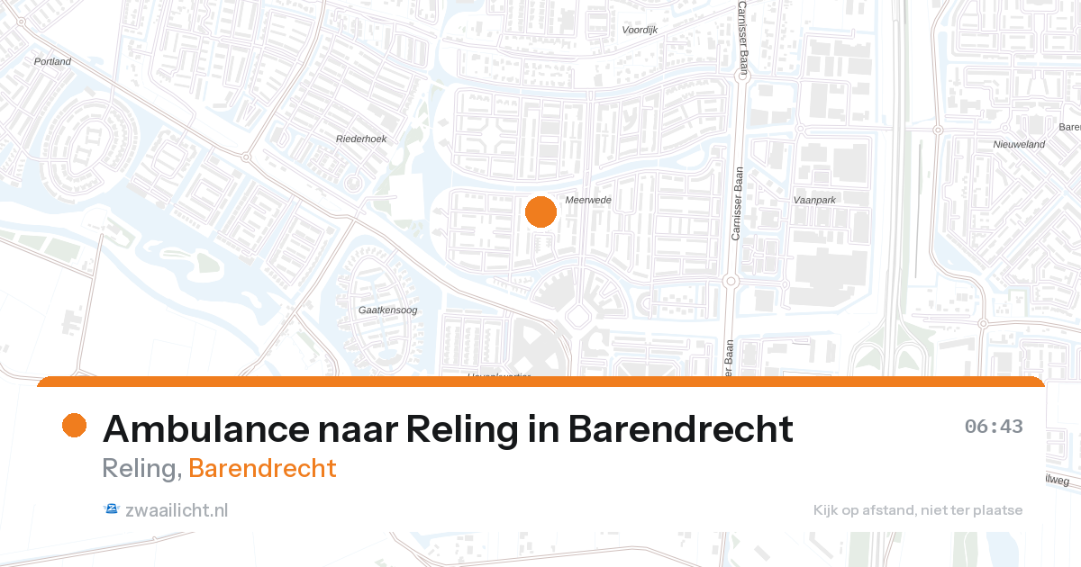 Ambulance naar Reling in Barendrecht — 17 jul 2026