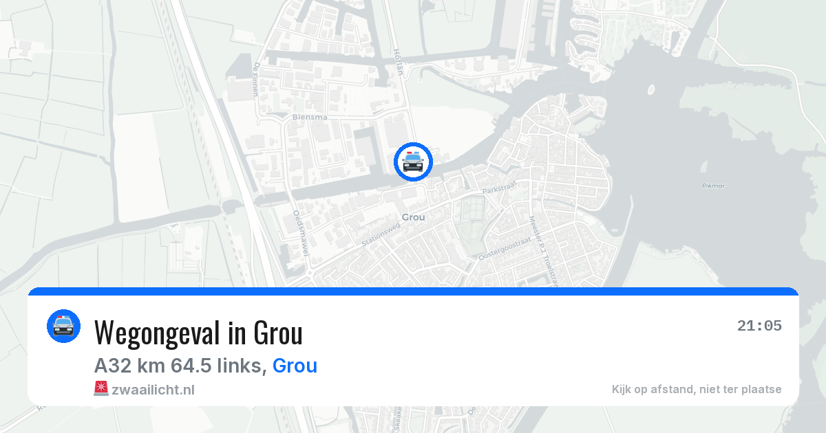 Wegongeval in Grou — 13 mei 2026