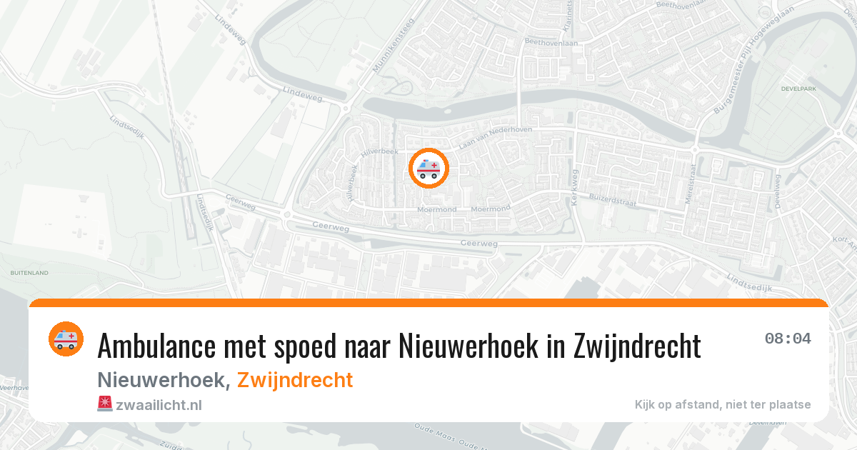 Ambulance met spoed naar Nieuwerhoek in Zwijndrecht — 19 jan 2026