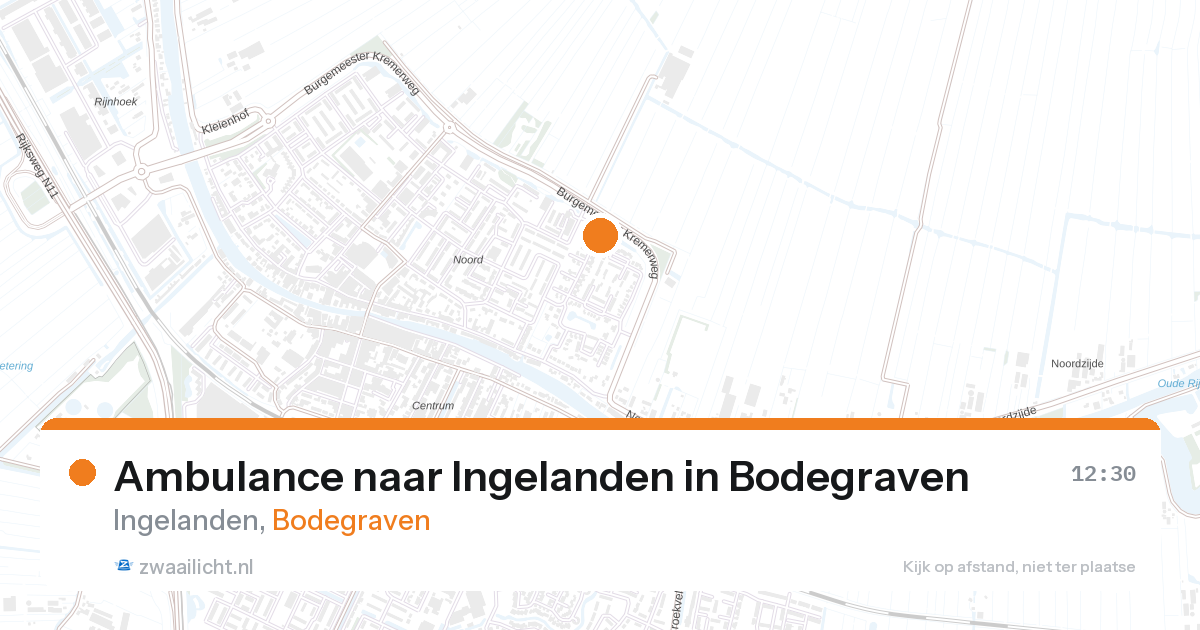 Ambulance naar Ingelanden in Bodegraven — 16 mrt 2026