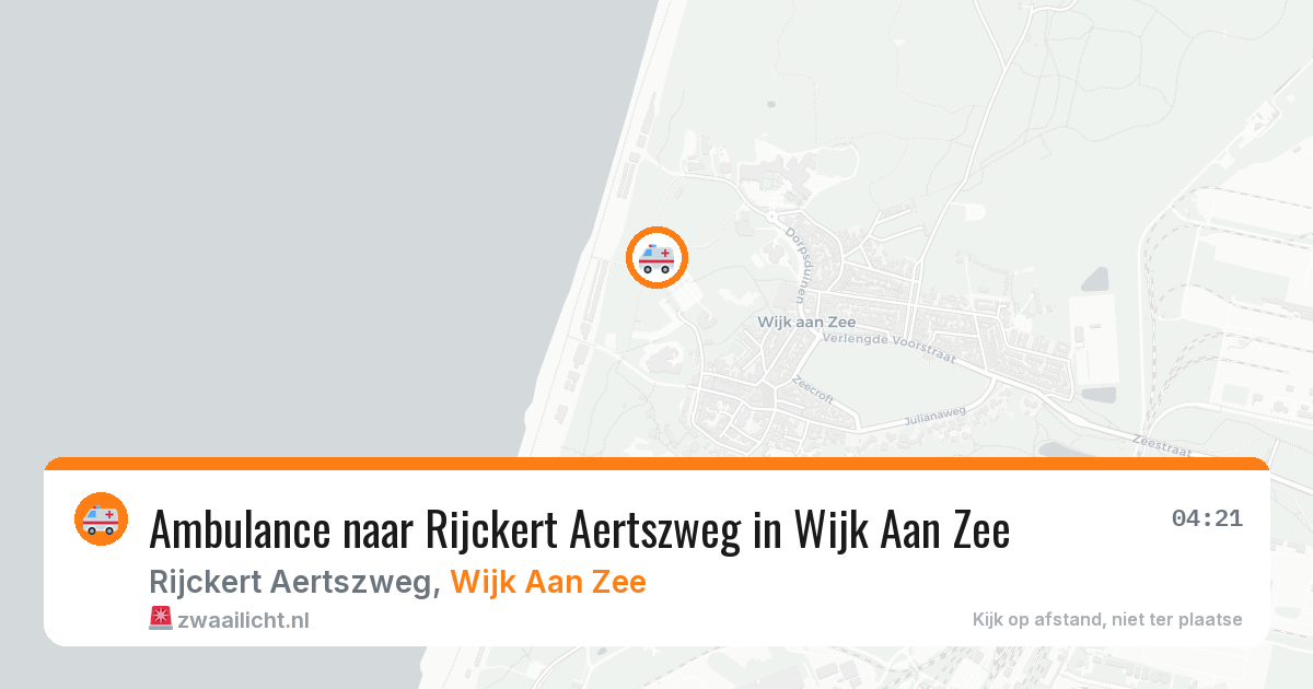 Ambulance naar Rijckert Aertszweg in Wijk Aan Zee — 14 mei 2026