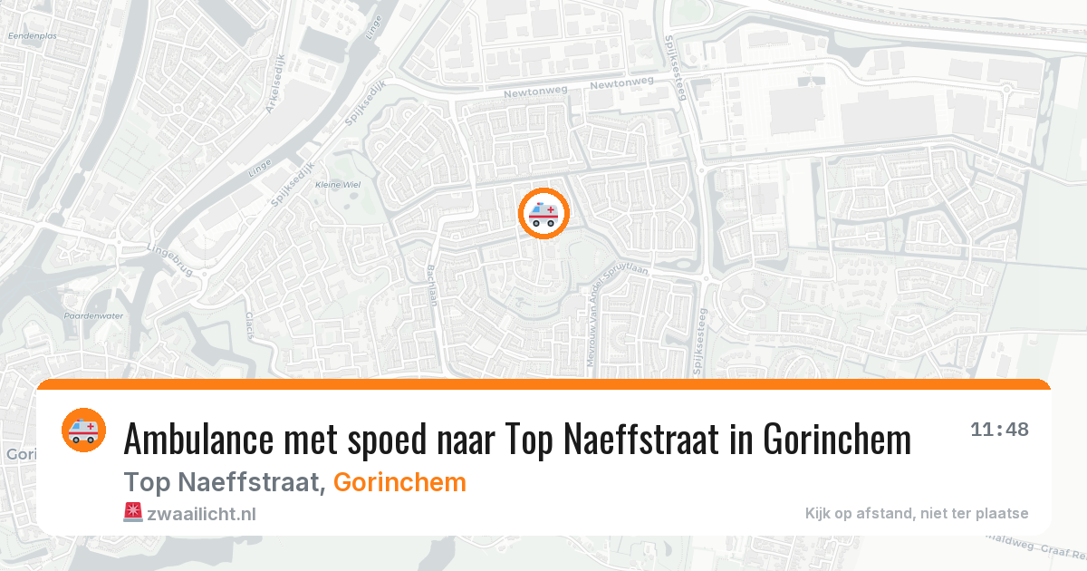 Ambulance met spoed naar Top Naeffstraat in Gorinchem — 8 mei 2026
