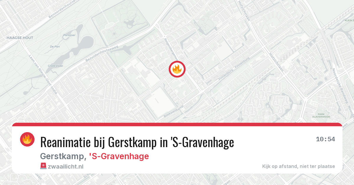 Reanimatie bij Gerstkamp in 'S-Gravenhage — 29 jul 2026