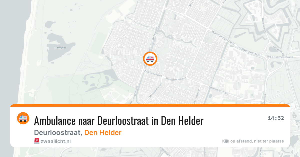 Ambulance naar Deurloostraat in Den Helder — 7 jul 2026