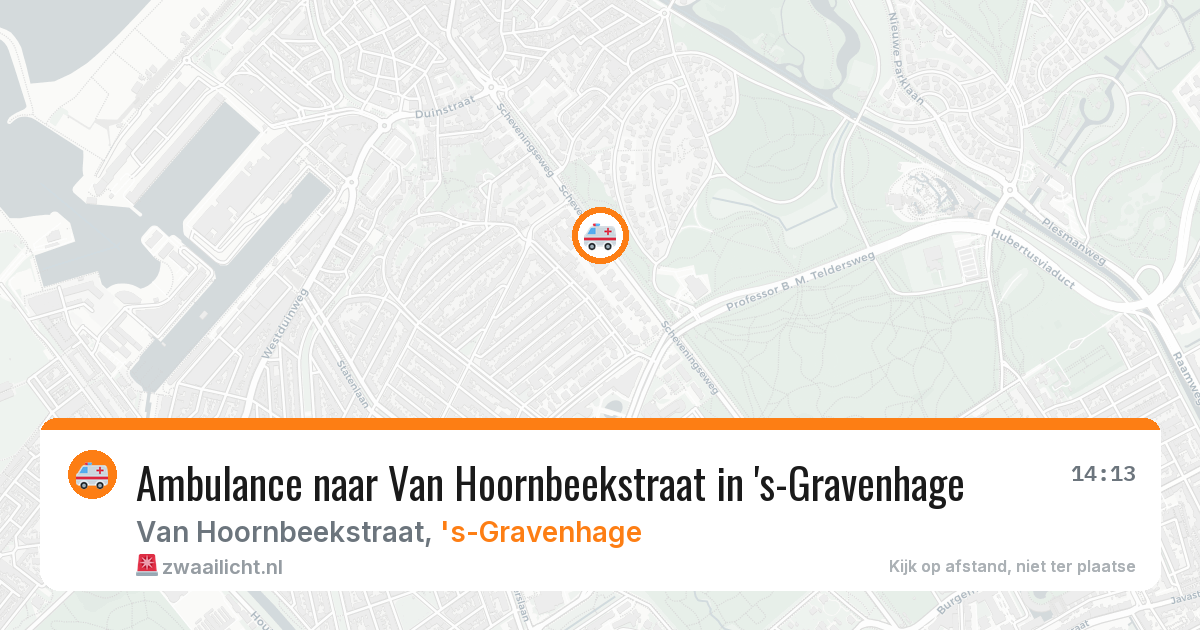 Ambulance naar Van Hoornbeekstraat in 's-Gravenhage — 20 jun 2026