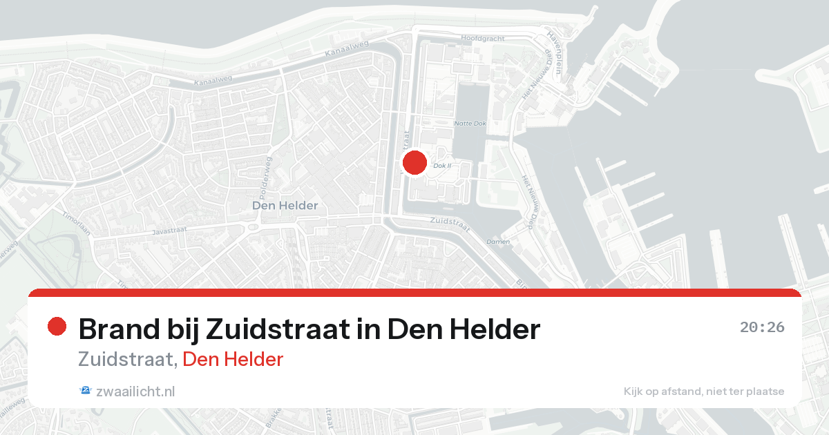 Brand bij Zuidstraat in Den Helder — 5 jun 2026