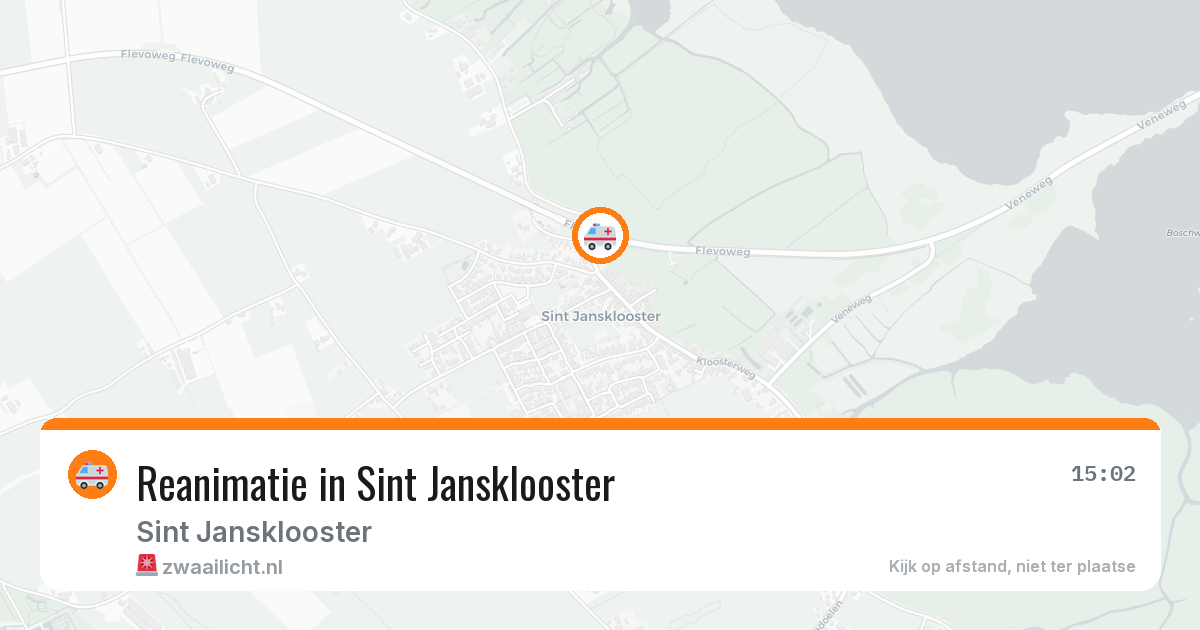Reanimatie in Sint Jansklooster — 28 jul 2026