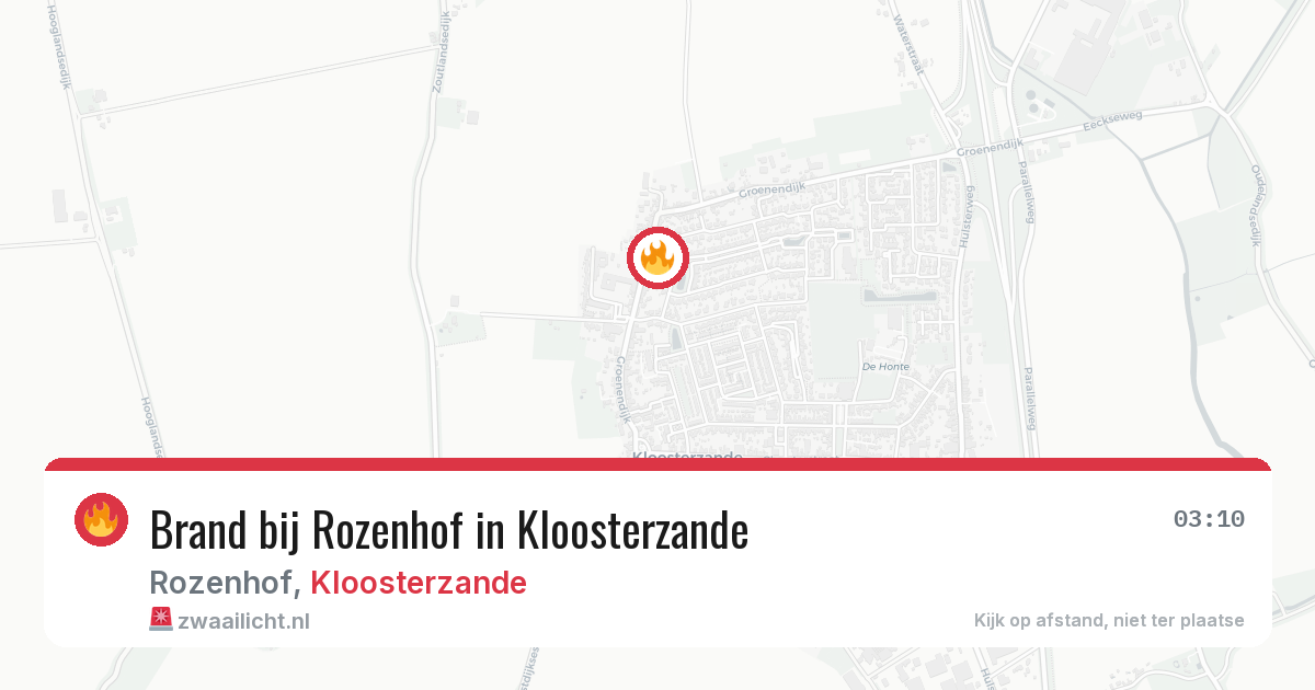 Brand bij Rozenhof in Kloosterzande — 17 jun 2026