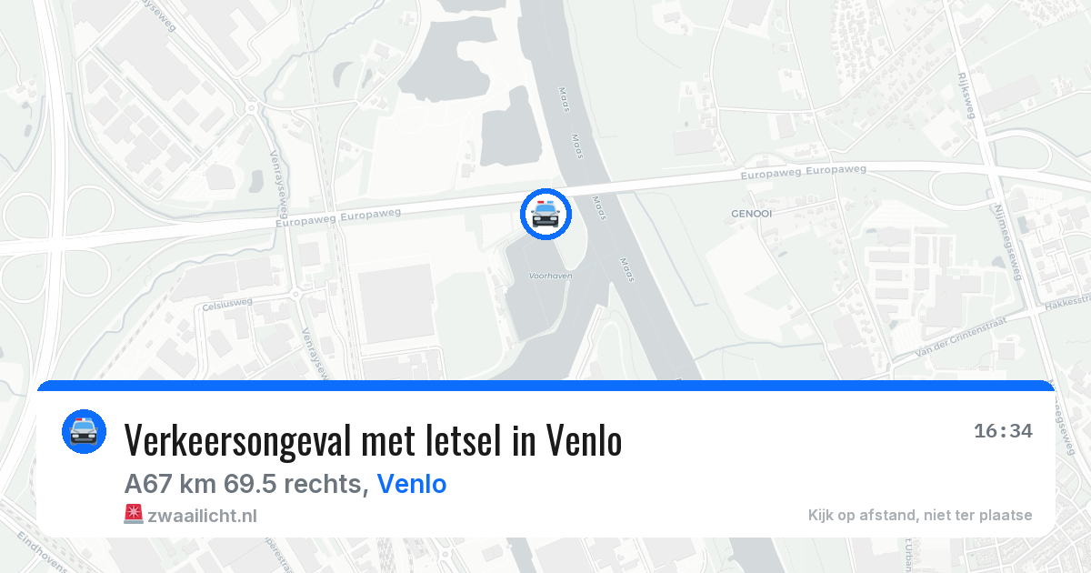 Verkeersongeval met letsel in Venlo — 22 apr 2026