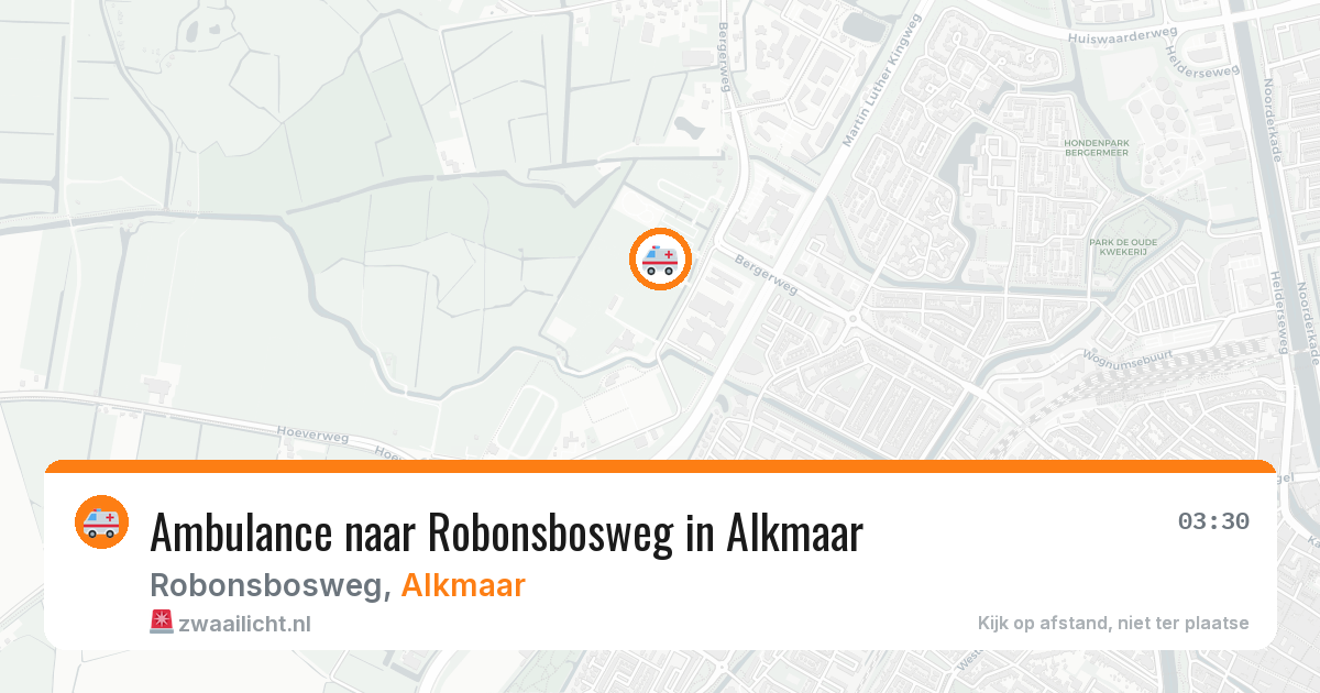 Ambulance naar Robonsbosweg in Alkmaar — 10 jun 2026