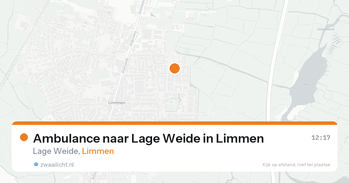 Ambulance naar Lage Weide in Limmen — 25 aug 2026