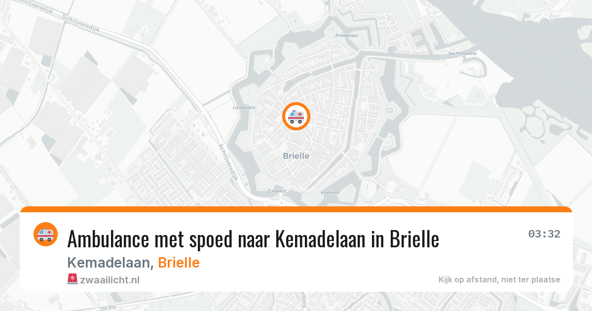 Ambulance met spoed naar Kemadelaan in Brielle — 24 jun 2026