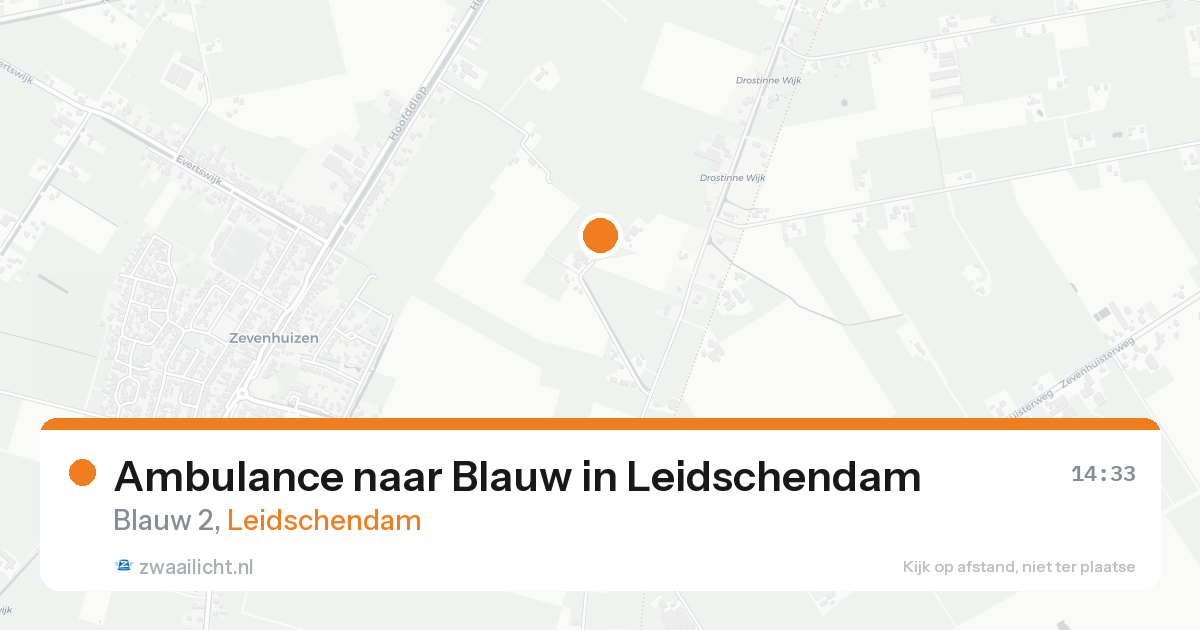 Ambulance naar Blauw in Leidschendam — 21 aug 2026
