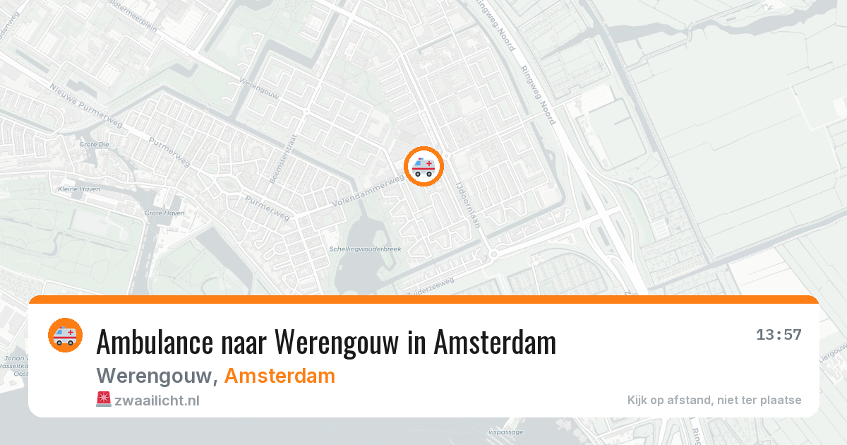 Ambulance naar Werengouw in Amsterdam — 29 jun 2026