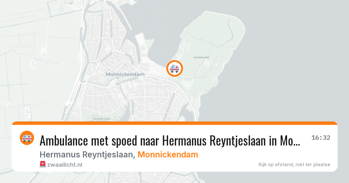 Ambulance met spoed naar Hermanus Reyntjeslaan in Monnickendam — 13 mei 2026