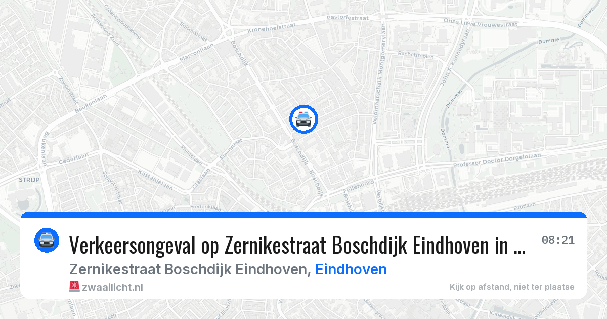 Verkeersongeval op Zernikestraat Boschdijk Eindhoven in Eindhoven — 27 jan 2026