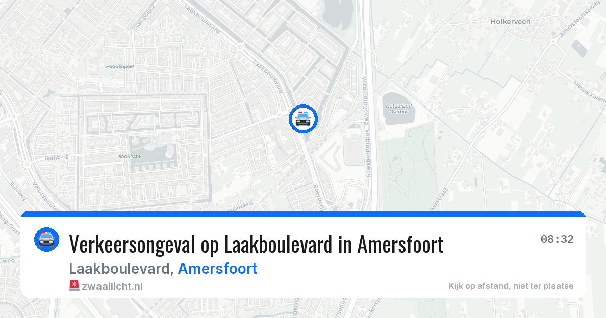 Verkeersongeval op Laakboulevard in Amersfoort — 20 mei 2026