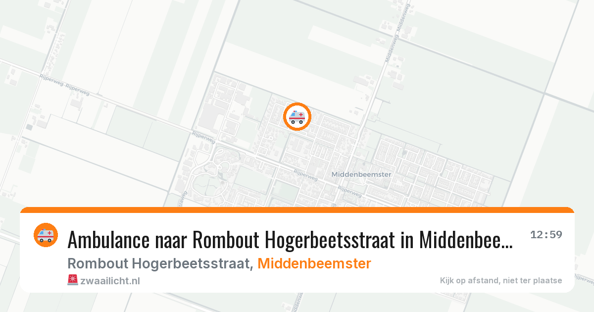 Ambulance naar Rombout Hogerbeetsstraat in Middenbeemster — 2 apr 2026