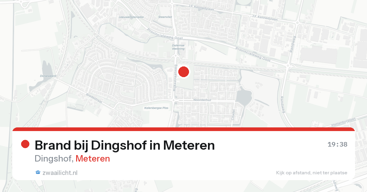 Brand bij Dingshof in Meteren — 19 aug 2026