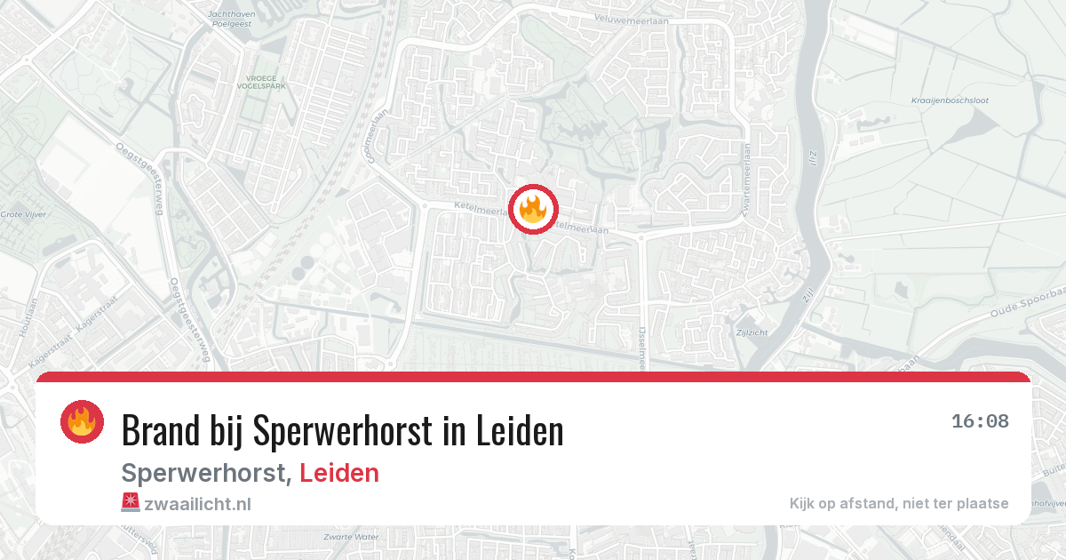 Brand bij Sperwerhorst in Leiden — 18 mrt 2026