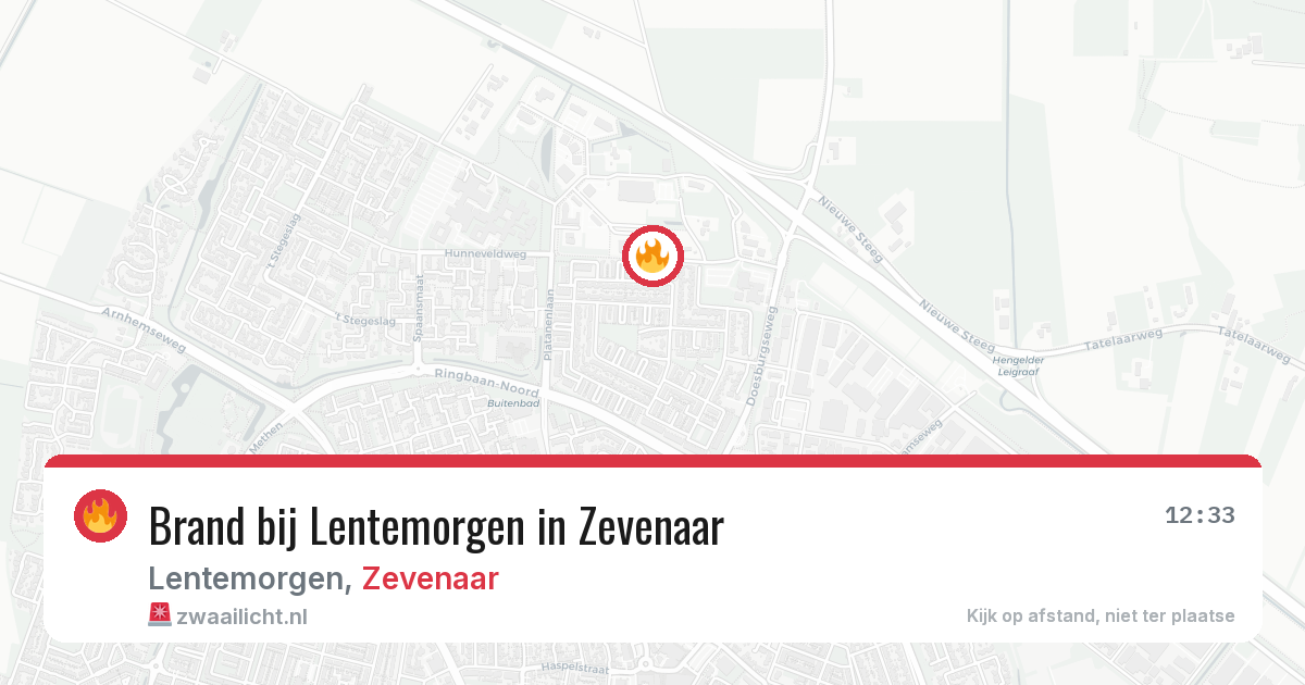 Brand bij Lentemorgen in Zevenaar — 27 jun 2026