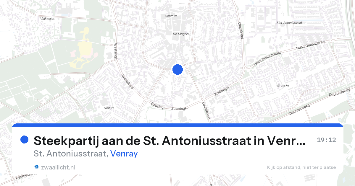 Steekpartij aan de St. Antoniusstraat in Venray — 27 aug 2026