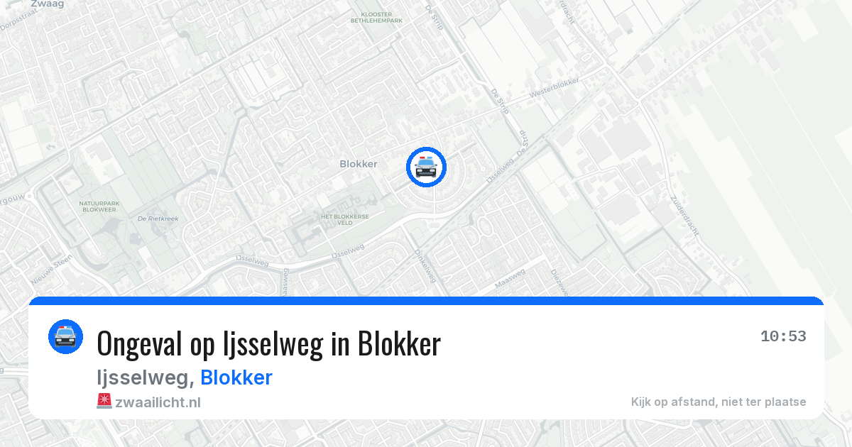 Ongeval op Ijsselweg in Blokker — 12 apr 2026