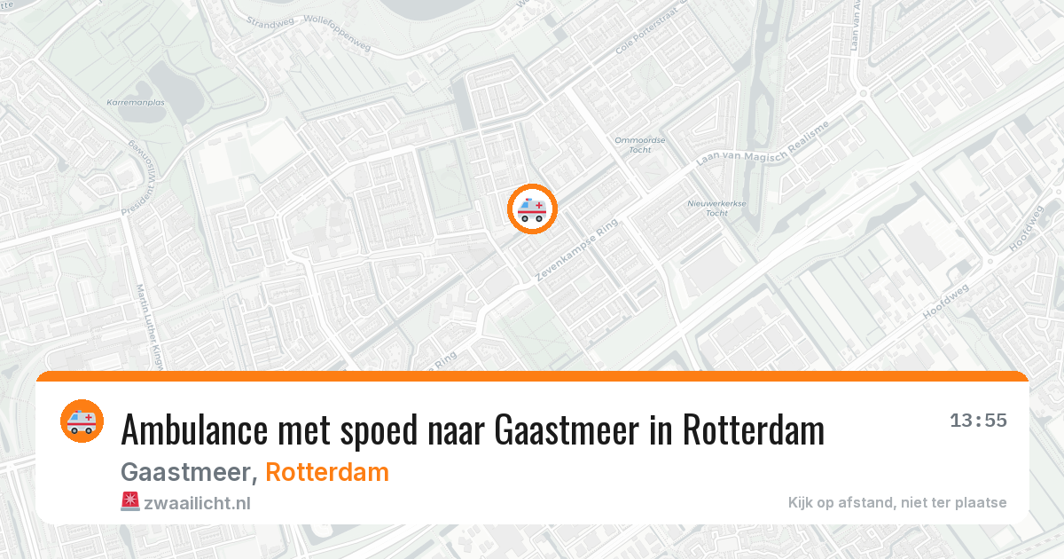 Ambulance met spoed naar Gaastmeer in Rotterdam — 30 jun 2026