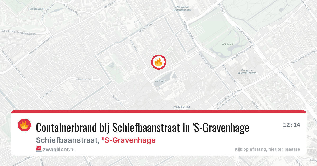 Containerbrand bij Schiefbaanstraat in 'S-Gravenhage — 7 feb 2026